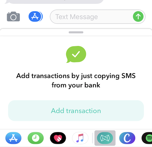 A screenshot of the iMessage app